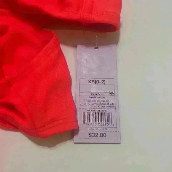 Wild Fable Cross Front Halter One Piece Swimsuit Coral NWT Size XS - Picture 6 of 6